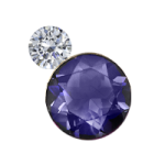 Diamond - Faceted Iolite