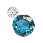 White Sapphire - Blue Topaz