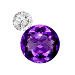 White Sapphire - Faceted Amethyst