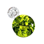 White Sapphire - Faceted Peridot