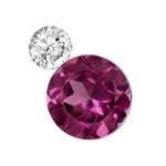 White Sapphire - Rhodolite Garnet