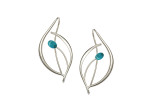 Jonquil Earrings by E.L. Designs in Sterling Silver with Turquoise