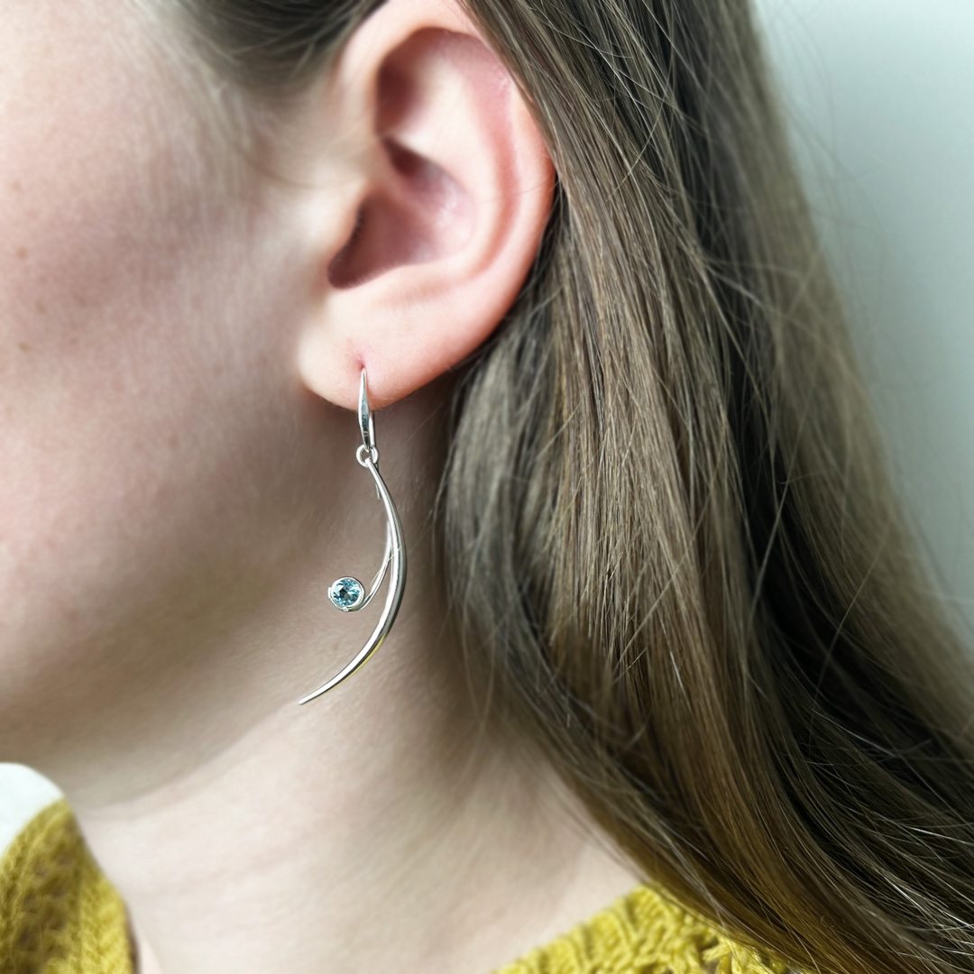 Featherstone Earrings on Model