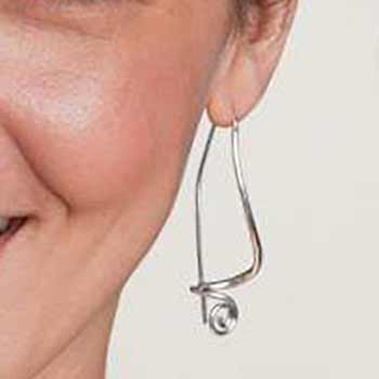 Symphony Earrings on Model