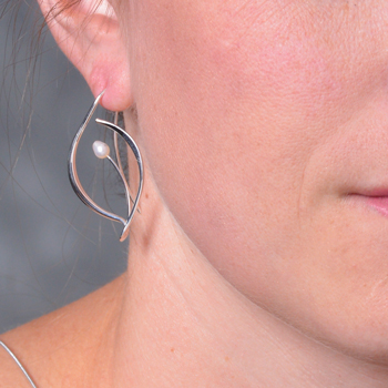 Jonquil Earrings on Model