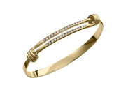 Diamond Signature Bracelet by E.L. Designs in 14K Gold with 30 channel-set diamonds .6 tcw. 