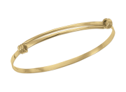 Petite Signature Bracelet by E.L. Designs in Sterling Silver and 14K wraps. 