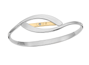 Sentiment Swing Bracelet by E.L. Designs in Sterling Silver & 14K "Love" bar with 1.75mm Diamond