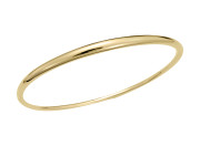 Oval Bangle Bracelet by E.L. Designs in 14K Gold