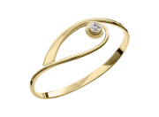 Tender Swing Bracelet by E.L. Designs in 14K Gold with Moissanite