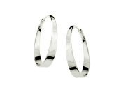 Aura Hoop Earrings by E.L. Designs in Sterling Silver