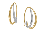 Duo Hoop Earring by E.L. Designs in Sterling Silver & 14 Gold