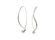 Dangle Earrings by E.L. Designs in 14K gold with Pearls (large)