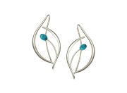Jonquil Earrings by E.L. Designs in Sterling Silver with Turquoise