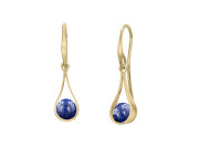 Captivating Swing Earring in 14K Gold with Lapis