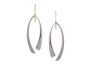 Duet Earrings by E.L. Designs in Sterling Silver & 14K Gold earwire