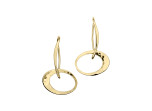 Petite Elliptical Earrings by E.L. Designs in Sterling Silver and 14K earwires