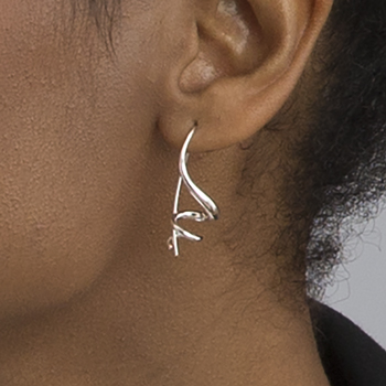 Encore Earrings on Model