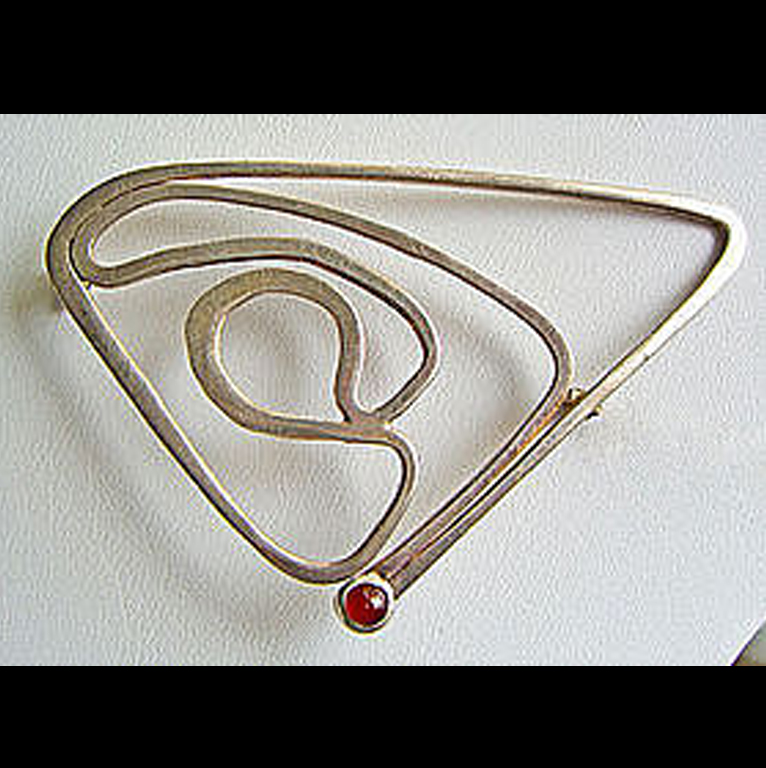 Ed Levin vintage abstract brooch